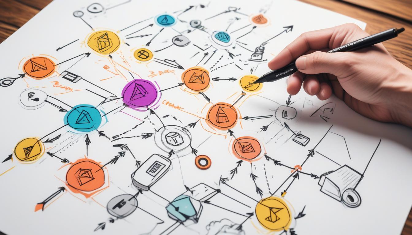 Blockchain Asset Management Illustration of asset management powered by blockchain technology by IBXAssets